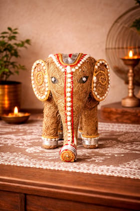 Eco Elephant Decor – Handcrafted coconut thread made