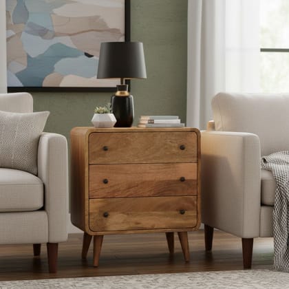 Solid Wood Chest of Drawers Cupboard