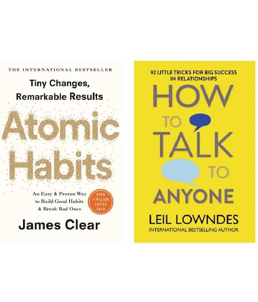 ( Combo Of 2 Pack ) Atomic Habits & How to Talk to Anyone & - Paperback , English , Book - By James Clear , Leil Lowndes