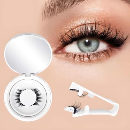 Magnetic Manga Eyelashes Kit Without Eyeliner | Reusable Natural Look Lashes with Applicator | No Glue Needed | Anime Style Lashes for Daily & Cosplay