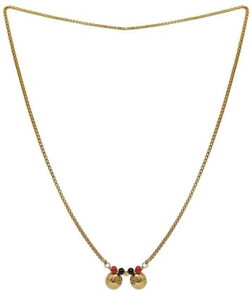 SHANKH-KRIVA Golden Mangalsutra ( Pack of 1 ) - Golden