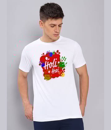 GET GOLF Pack of 1 Cotton Blend Regular Fit Men's T-Shirt ( White )