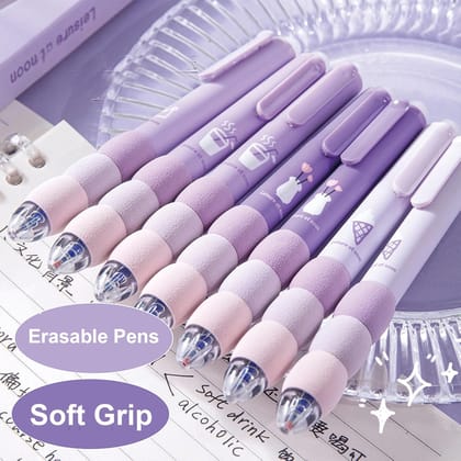 Cute Capybara Gel Pens Set – 0.5mm Fine Point Blue Ink, Waterproof Smooth Writing Pens with Rubber Grip, Kawaii Stationery 6 Pack for School, Office & Gifts