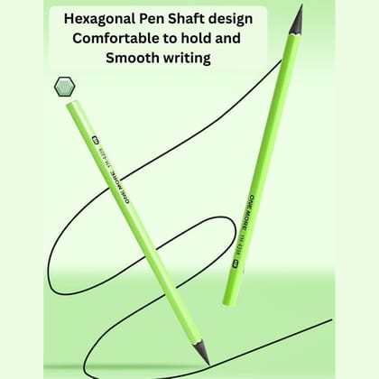 Green HB Pencils Pack of 10 – Hexagonal Grip, Break-Resistant Graphite Pencils for School, Homework, Exams & Everyday Writing