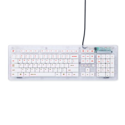 New Arctic Fox Crystal Wired Keyboard