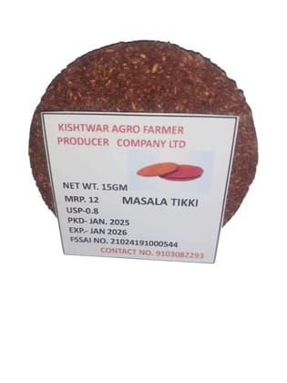 Kishtwar Agro Farmers Masala Tikki 15 gram