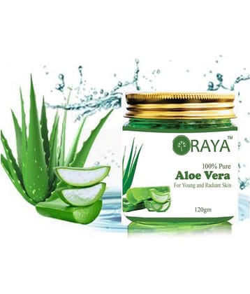 ORAYA 100% Pure Green Aloe Vera for Gel Skin and Hair, Moisturizer 120 ml