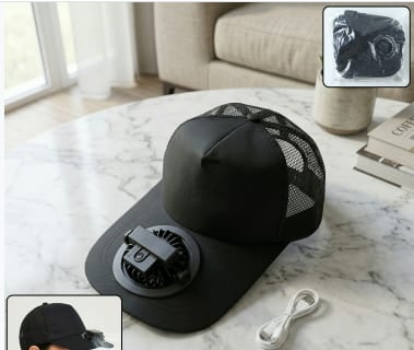 Mini Rechargeable Fan Portable Powered Hat Cap Fan