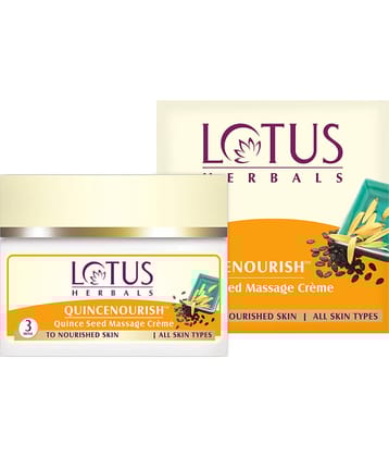 Lotus Herbals Quincenourish Quince Seed Massage Cream , Nourishes Skin , For All Skin Types , 50G