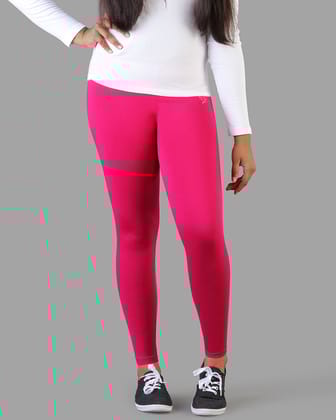 Kids Cotton Ankle Legging-20 / Bubble Gum
