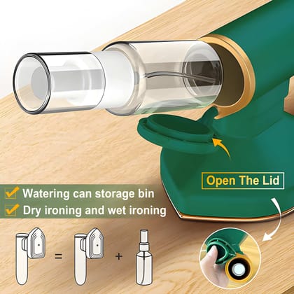 Portable Handheld Steam Iron Mini – Travel Garment Steamer with Constant Temperature, Triangular Front Design, Lightweight Fabric Wrinkle Remover for Clothes, Home, Office & Travel Use