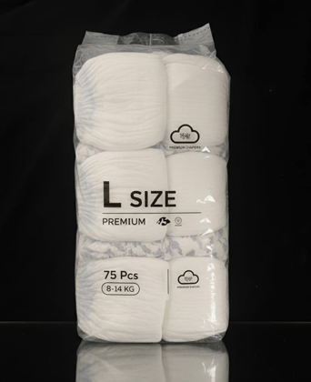 Baby Diaper Pants Large Size (L) – Pack of 75 | 9–14 kg | Soft Breathable Material | Leak-Proof & Comfortable Fit