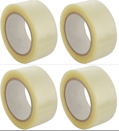 Apex Self Adhesive Transparent Cello Tape - 65 Meters in Length - 72mm / 3" Width - 4 Rolls Per Pack - BOPP Industrial Packaging Tape for E-Commerce Box Packing, Office and Home use
