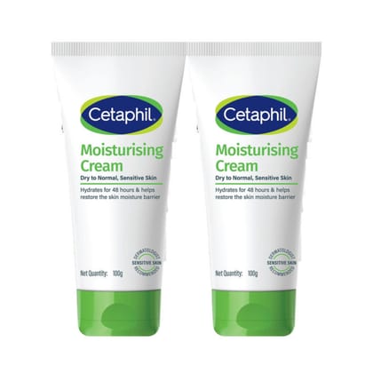Cetaphil Moisturising Cream (100gm each) - Pack Of 2 Cetaphil Moisturising Cream (100gm each) - Pack Of 2