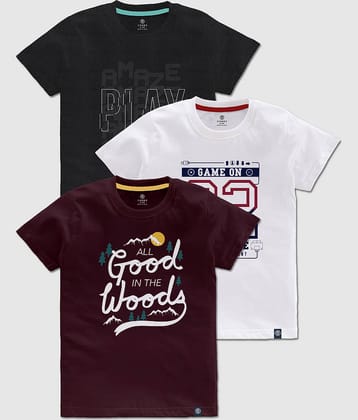 CODEZ Pack of 1 Boys Cotton T-Shirt ( Multicolor )