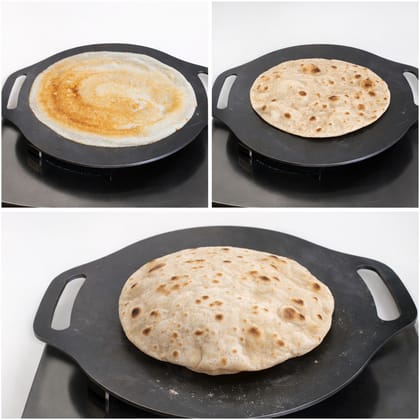 Naayagi Cast Iron Dosa Tawa with Integrated Side Handles