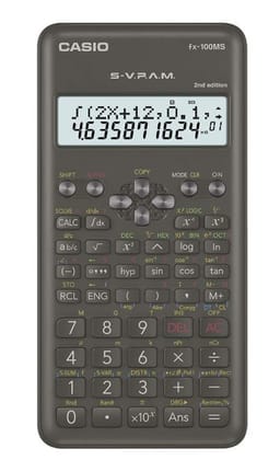 Casio FX-100MS 2nd Gen Non-Programmable Scientific Calculator, 300 Functions and 2-line Display
