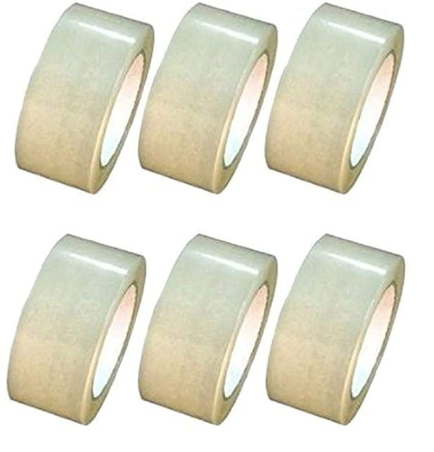 Apex Self Adhesive Transparent Cello Tape - 65 Meters in Length - 72mm / 3" Width - 4 Rolls Per Pack - BOPP Industrial Packaging Tape for E-Commerce Box Packing, Office and Home use