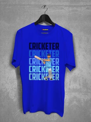 Cricketer T-shirt-Royal Blue / XS
