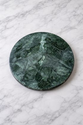 Green Marble Decorative Round Serving Board