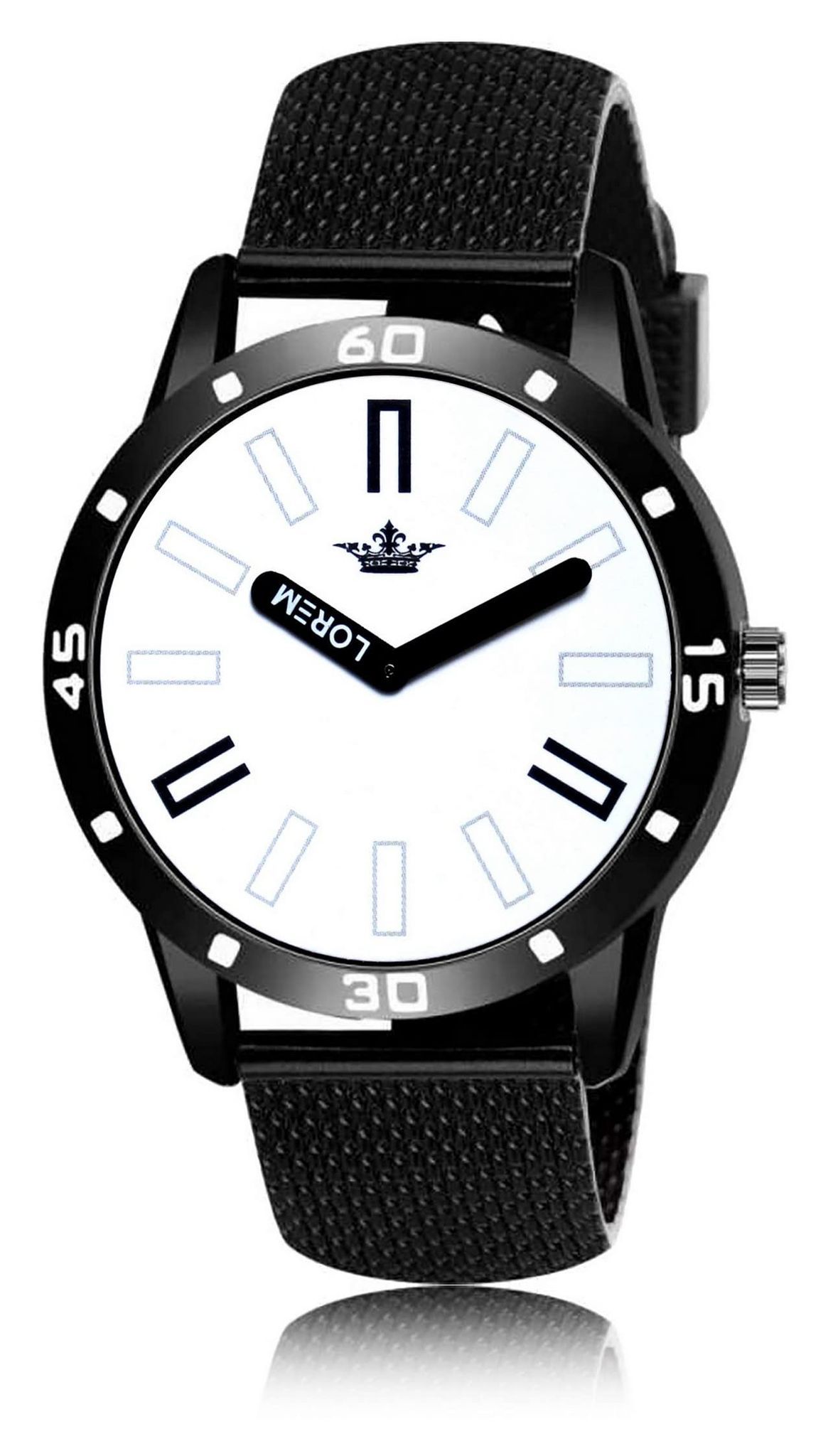 LOREM White Professional Look Analog Watch for Men LR57-UF