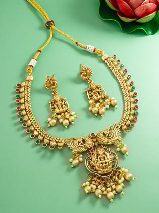 Morison Delicate Gold Necklace and Earrings  A Symphony of Grace