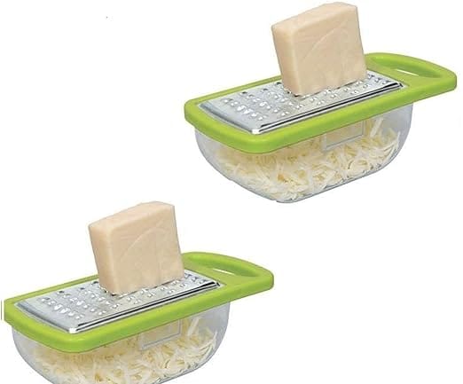 Multipurpose Cheese Grater Small Size | Stainless Steel Blade Hand Grater for Kitchen | Compact & Easy to Use