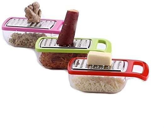 Multipurpose Cheese Grater Small Size | Stainless Steel Blade Hand Grater for Kitchen | Compact & Easy to Use
