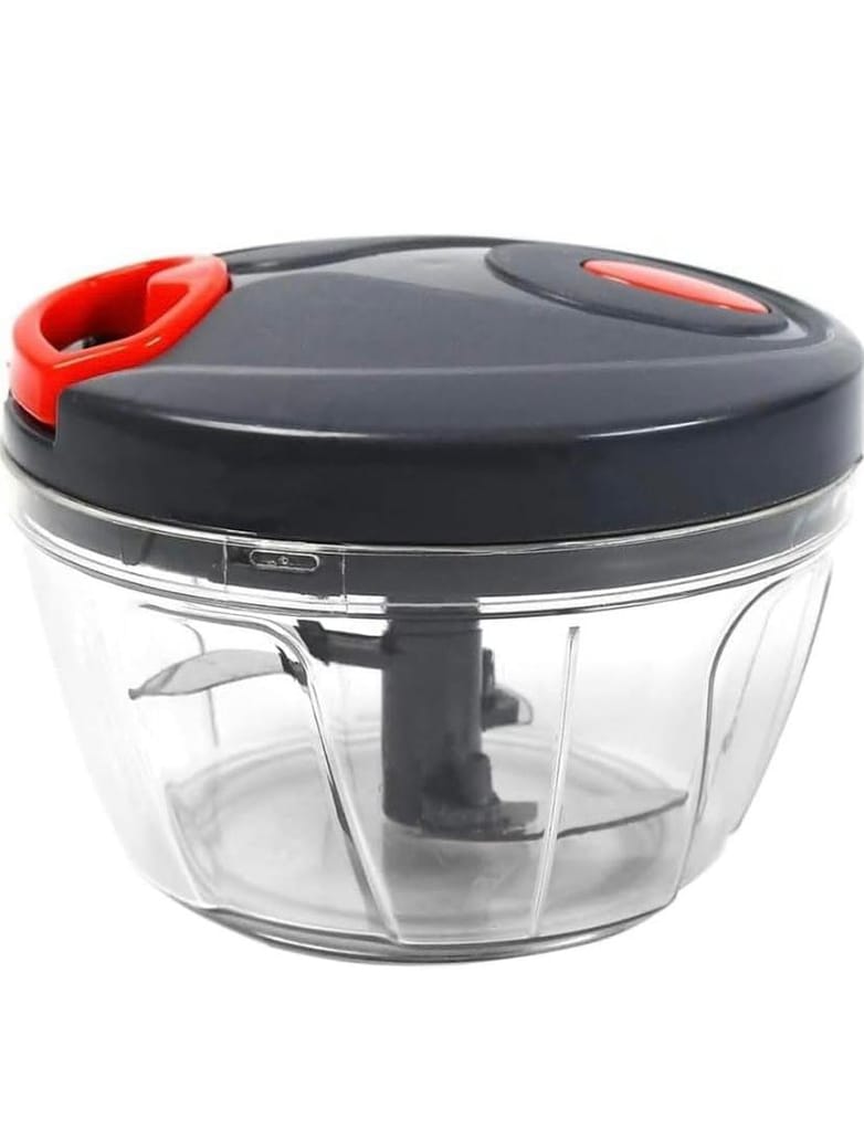Manual Vegetable Chopper 450ml for Kitchen | Hand Pull Food Chopper & Cutter | Onion, Vegetable & Fruit Cutter with Stainless Steel Blades 