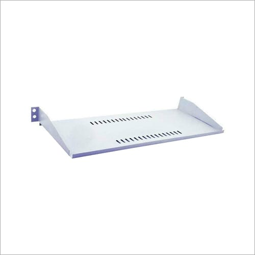 1U 19 Inch Universal Rack Mount Half Tray | Vented Cantilever Shelf for Half-Rack Equipment | Supports Non-Rack & Half-Rack Width Devices | Plastic and Metal Construction | Network Cabinet Accessory