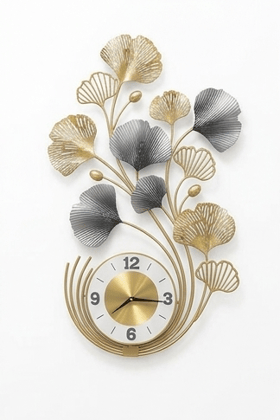 Designer Wall Clock with Abstract Floral Pattern | Modern Interior Décor Mode