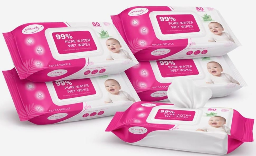 Wet Wipes 80 pulls pack of 4 with lid