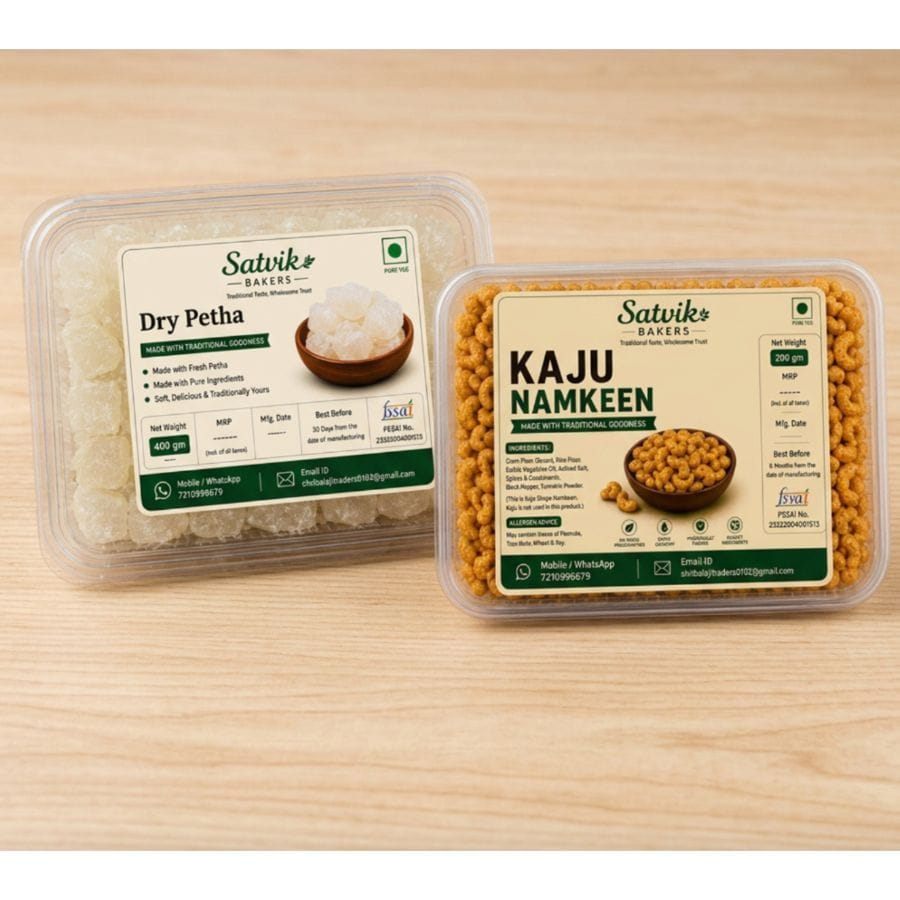 DRY PETHA AND KAJU NAMKEEN PACK  - 600 gm