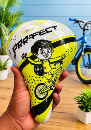 Kids Cycle Seat, Children Bicycle Saddle, Soft Cushion Seat, Cartoon Cycle Seat, Comfortable Kids Bike Seat 540gm 2pieces 