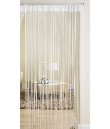 Homefab India Solid Semi-Transparent Rod Pocket Door Curtain 7ft (Pack of 1) - Purple