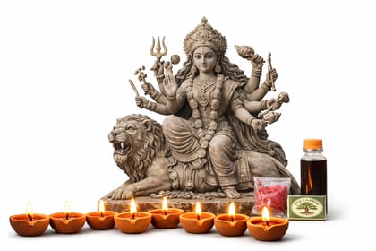 Mata Diya (30 Pcs) | Terracotta Diyas with Neem Oil, Red Wicks & Matchbox | Ready for Kali, Durga, Amman & Mataji Pooja Mata Diya (30 Pcs) | Terracotta Diyas with Neem Oil, Red Wicks & Matchbox | Ready for Kali, Durga, Amman & Mataji Pooja