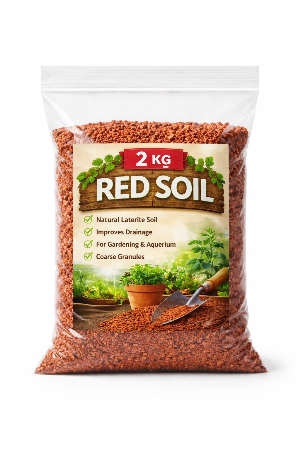 Natural Red Soil (2 Kg) | EYA Garden