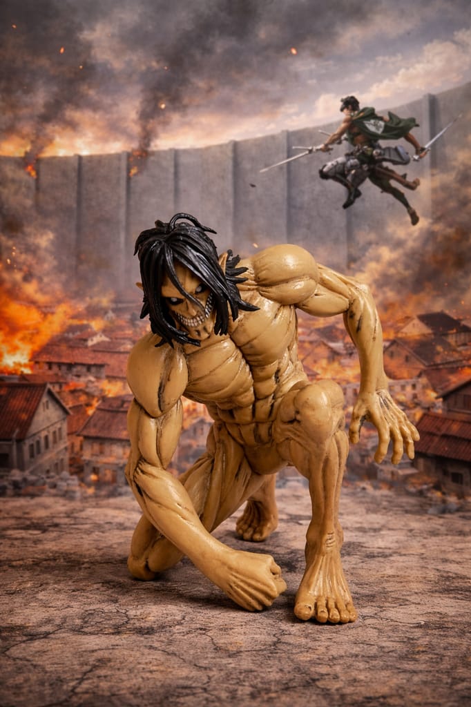 Attack Titan Action Figure 15 cm – Eren Titan Form Anime Collectible Statue