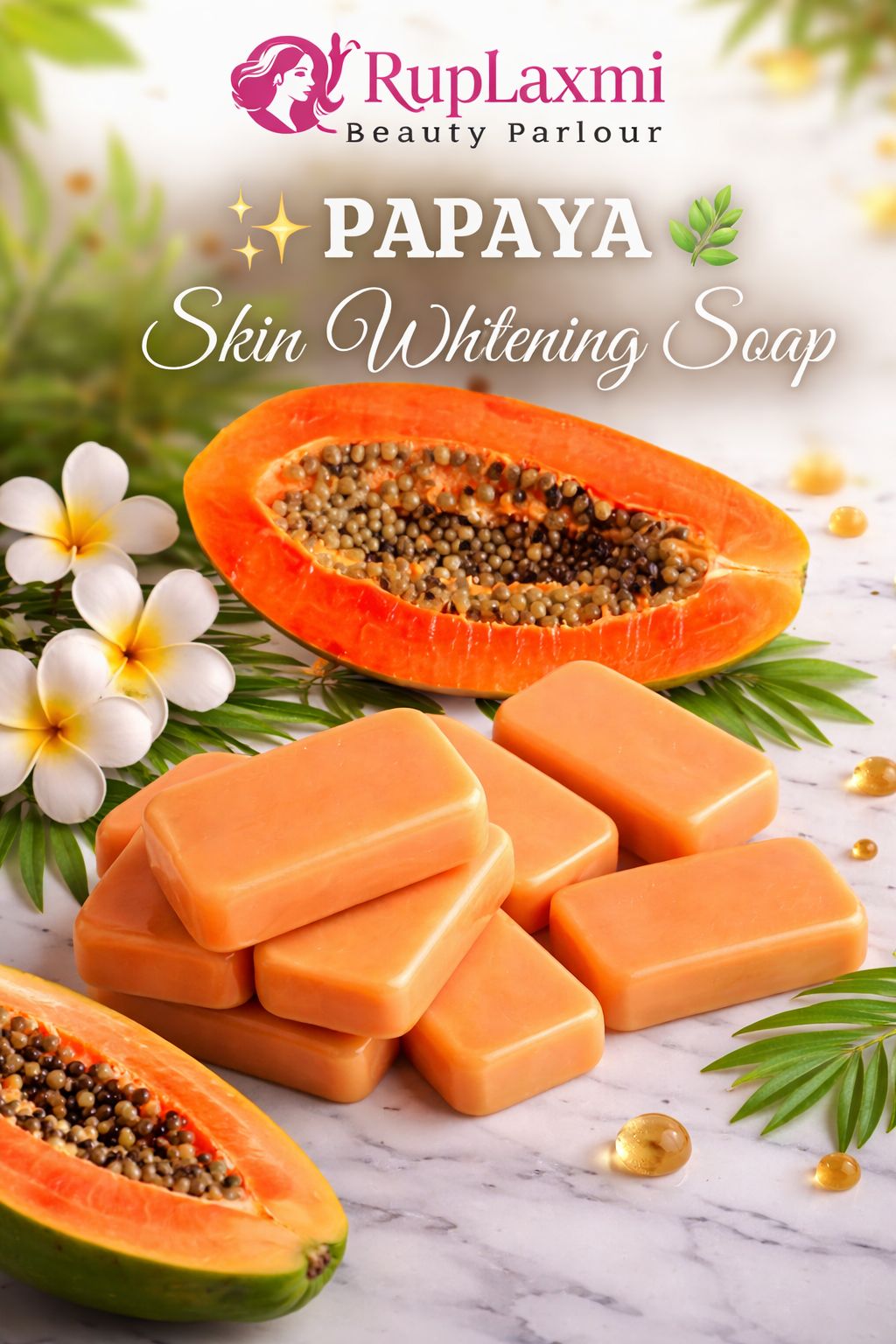RupLaxmi Papaya Skin Whitening Soap