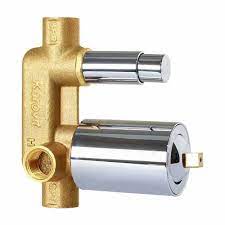 Kolab Bright Gold Exposed Parts of Single Lever Concealed Divertor Mixer 2 Outlets