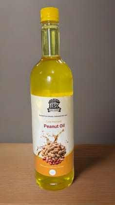 Cold Pressed Peanut Oil (Cold Pressed | Chemical-Free | HRK Farms)