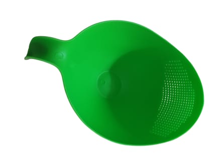 Plastic Rice Washing Bowl with Integrated Colander Strainer