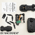 STEM DIY Nano Drone Kit (E88 Model) - Build Your Own RC Quadcopter with 4K HD Double Camera | Educational Foldable Drone Toy for Kids & Beginners | Complete Assembly Kit with Remote Controller & Manual