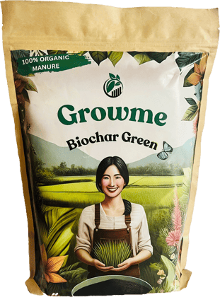 Ecotrails Growme Biochar Green- Organic Manure for Plants, Gardens and Farms- 2kgs