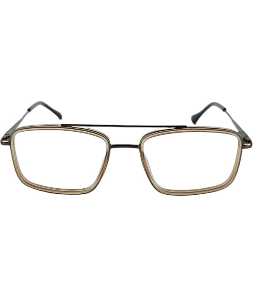 Redex Beige Rectangular Eyeglass Frame ( Pack of 1 )