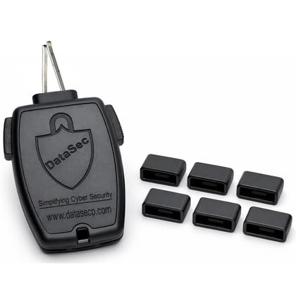 USB PORT BLOCKER WITH KEY PLASTIC 4+1 USB PORT BLOCKER WITH KEY PLASTIC 4+1