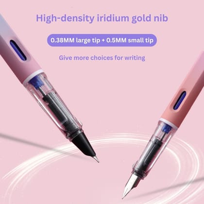 Space Fountain Pen Astronaut Cartoon | Refillable Fountain Writing Pen for Kids & Students | Smooth Fine Nib Ergonomic Grip