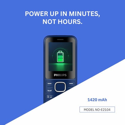 Philips Dual Sim keypad Phone-E2104