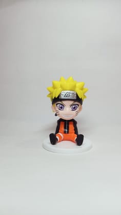 Naruto Uzumaki Mini Sitting Action Figure 8 cm | Cute Chibi Anime Collectible 