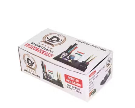 Plastic Acrylic Desk Organizer with Globe and Indian Flag - Stationery | Buy online on ZillyBuy
